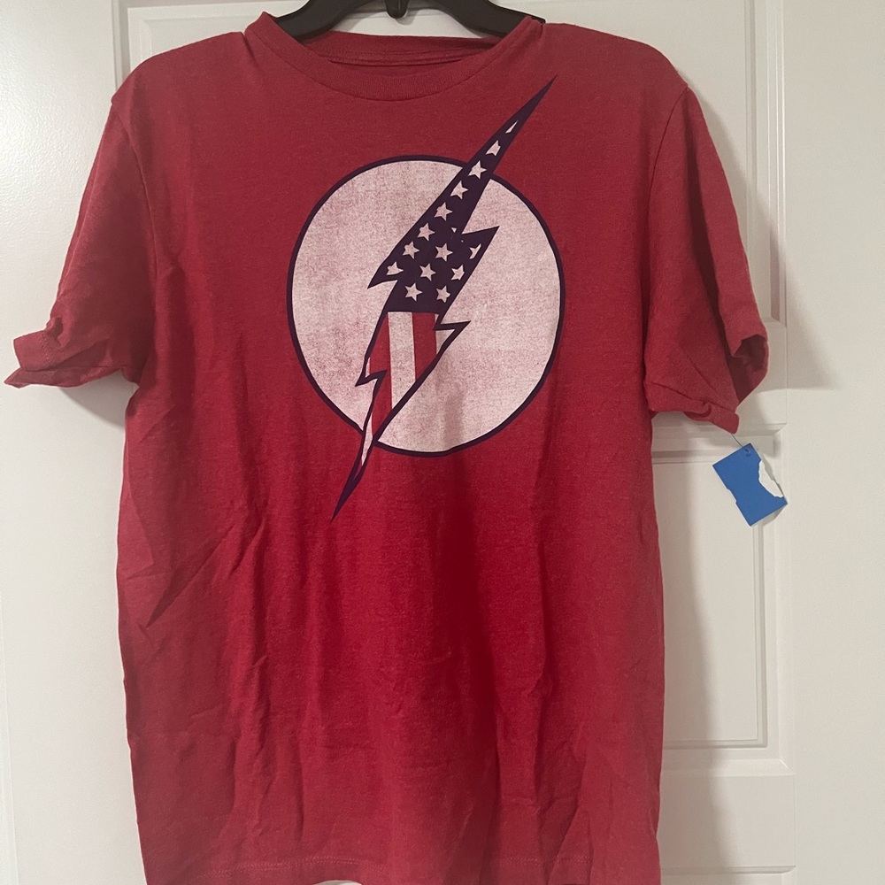 The Flash Patriotic Graphic T-Shirt, EUC, Sz M